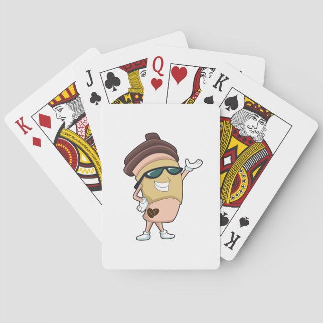 Coffee mug with Sunglasses Playing Cards (Back)