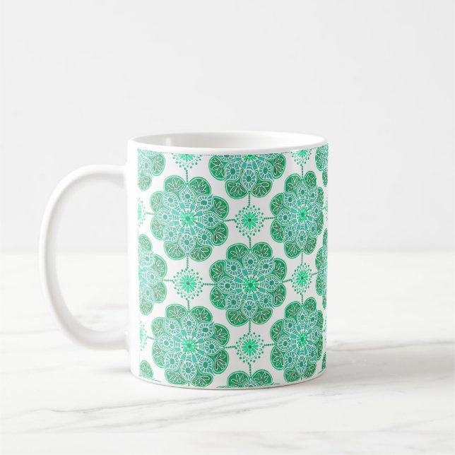 Coffee Mug with tile Design (Left)