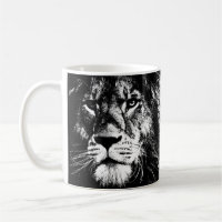 Coffee Mugs Lion Face The King Animals Template