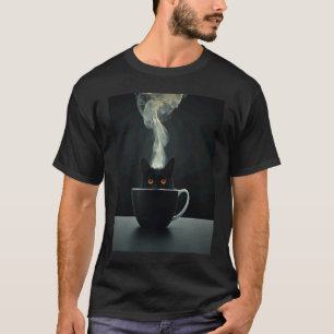 Coffee Murder Cat Coffee Keeps His Victims Alive T-Shirt