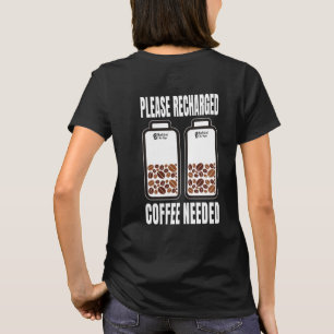 Coffee Needed Women Black T-Shirt