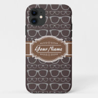 Coffee Nerd Hipster Glasses Personalised