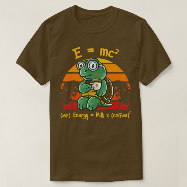 Coffee Nerd Math Formula Teacher Coffee Mug Funny  T-Shirt (Design Front)