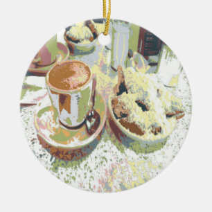 Coffee New Orleans Ceramic Tree Decoration