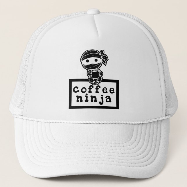 Coffee Ninja Trucker Hat (Front)