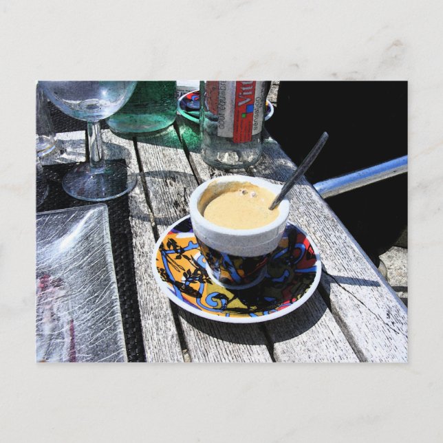Coffee on Normandy Beach Postcard (Front)