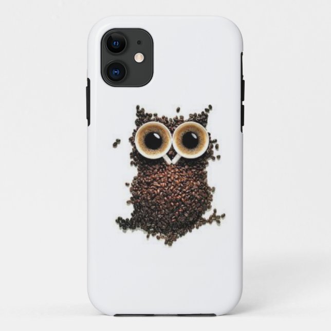 Coffee owl Case-Mate iPhone case (Back)