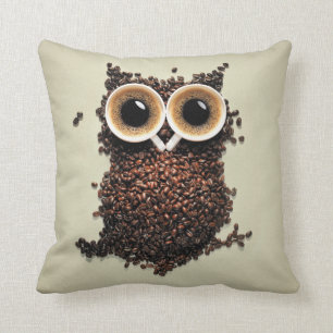 Coffee Owl Cushion