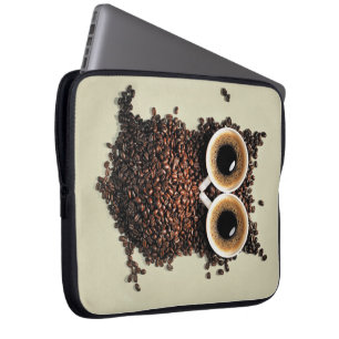 Coffee Owl Laptop Sleeve