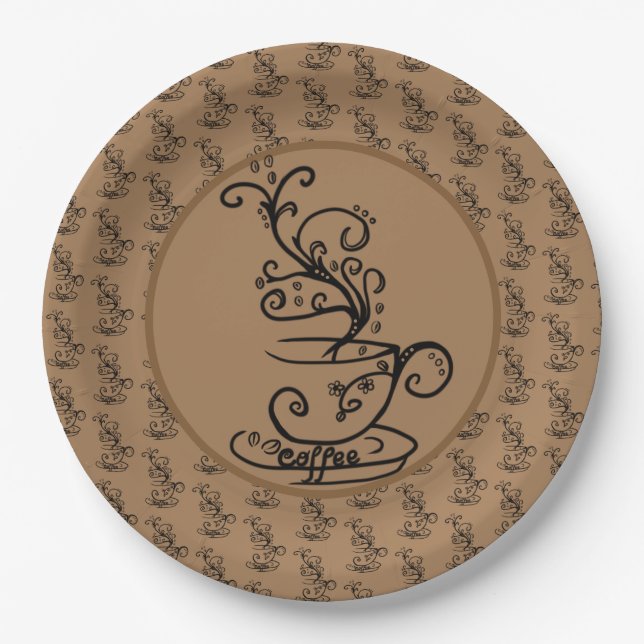 coffee paper plate (Front)