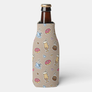 Coffee pattern bottle cooler