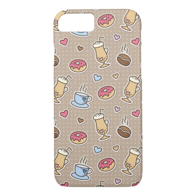 Coffee pattern Case-Mate iPhone case (Back)