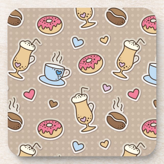 Coffee pattern coaster (Front)