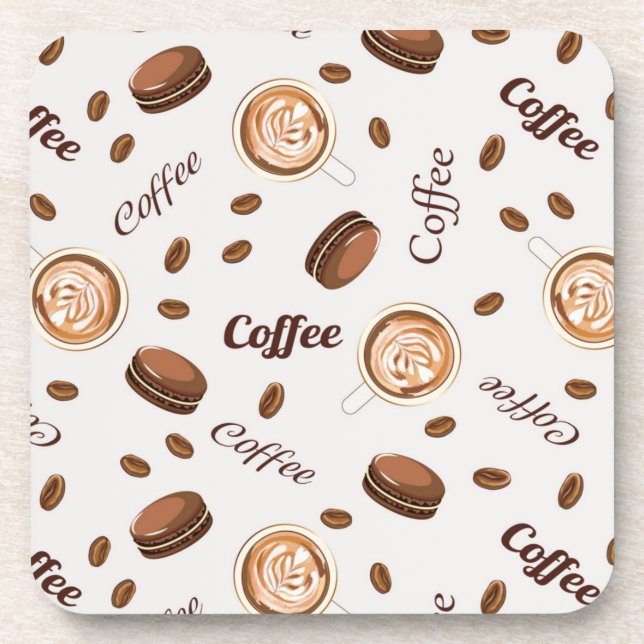 Coffee pattern coaster (Front)