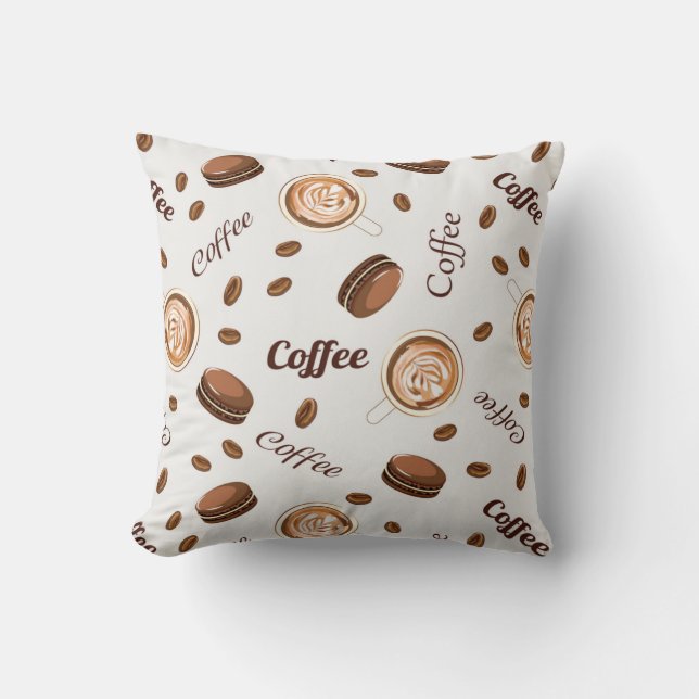 Coffee pattern cushion (Front)
