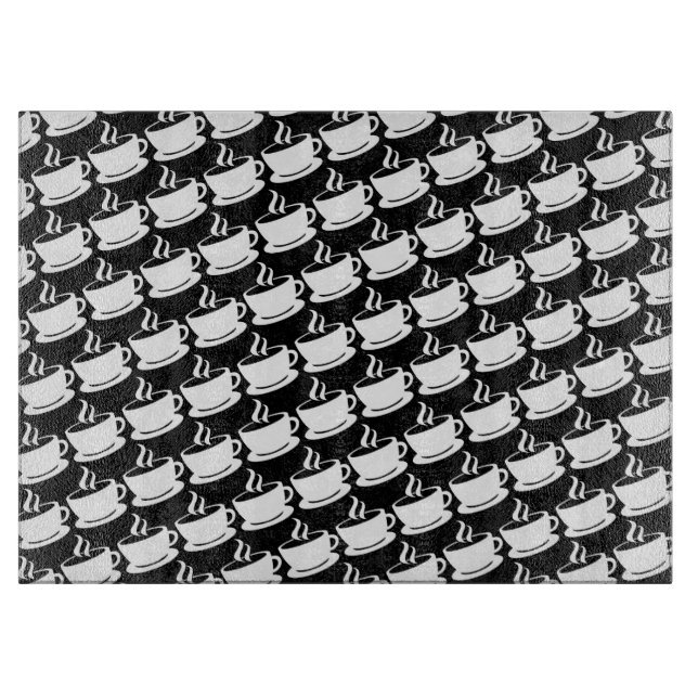 Coffee Pattern Cutting Board (Front)