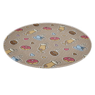 Coffee pattern cutting board