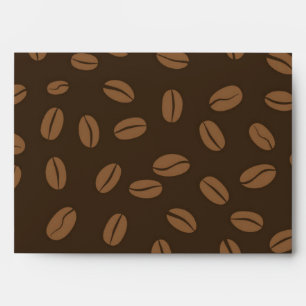 Coffee pattern envelope