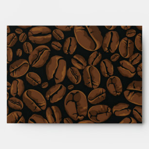 Coffee pattern envelope