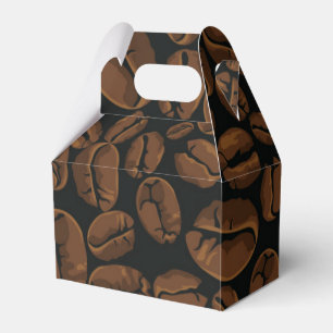 Coffee pattern favour box