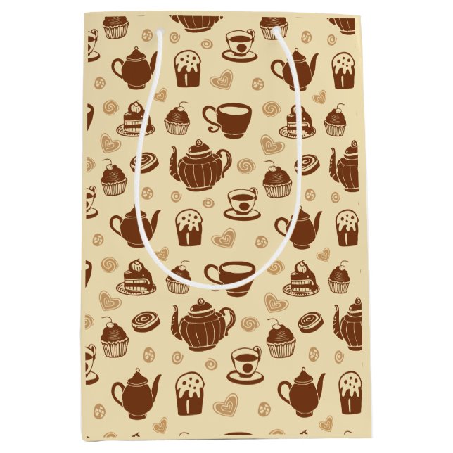 Coffee pattern Gift Bag (Front)