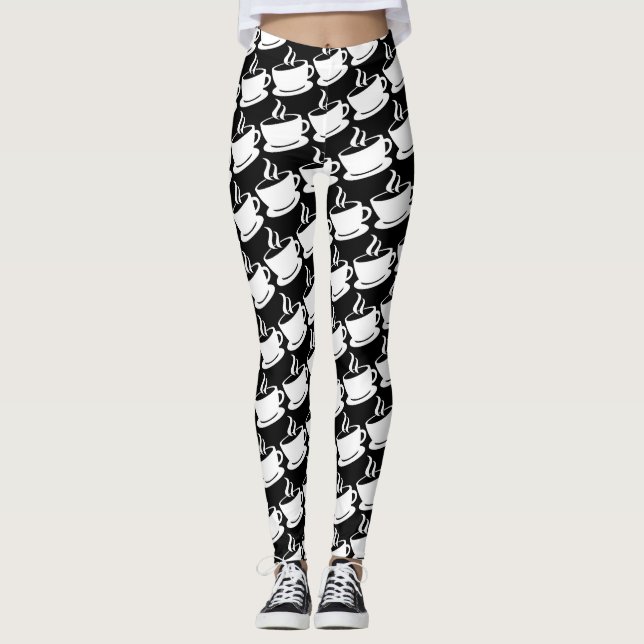 Coffee Pattern Leggings (Front)