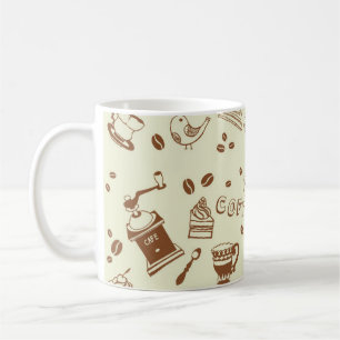 Coffee pattern mug