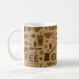 Coffee pattern mug