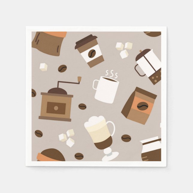 Coffee pattern napkin (Front)