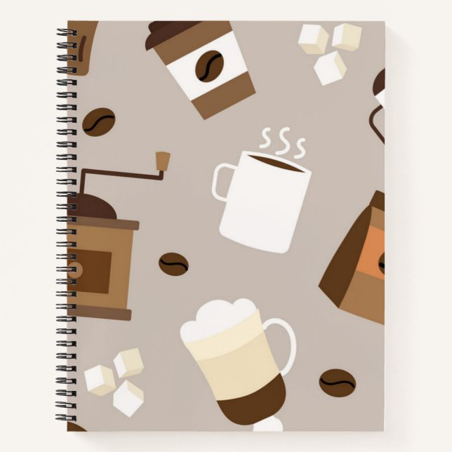 Coffee pattern notebook (Front)