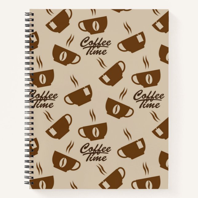 Coffee pattern notebook (Front)
