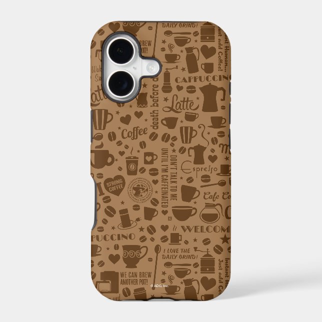 Coffee Pattern Square (Back)