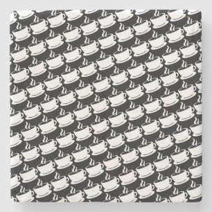 Coffee Pattern Stone Coaster