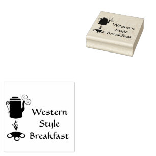 Coffee Percolator the Western Style Breakfast Rubb Rubber Stamp