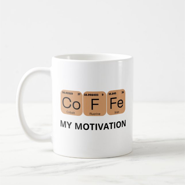 Coffee Periodic Table Element Coffee Mug (Left)