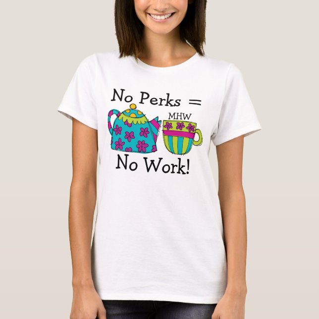 Coffee Perks ... : ) SRF T-Shirt (Front)