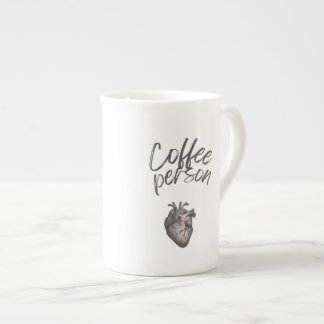 Coffee Person Funny Typography Bone China Mug