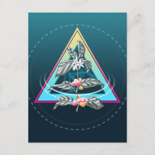 coffee plant cosmico postcard
