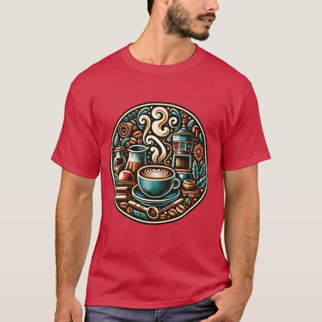 Coffee Plaque vintage T-Shirt (Front)