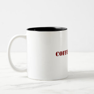 "Coffee, Please: Fuel for the Day" Two-Tone Coffee Mug