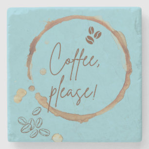 Coffee Please Stone Coaster