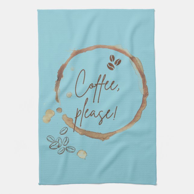  Coffee Please Tea Towel (Vertical)