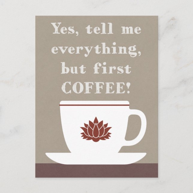 Coffee Postcard (Front)