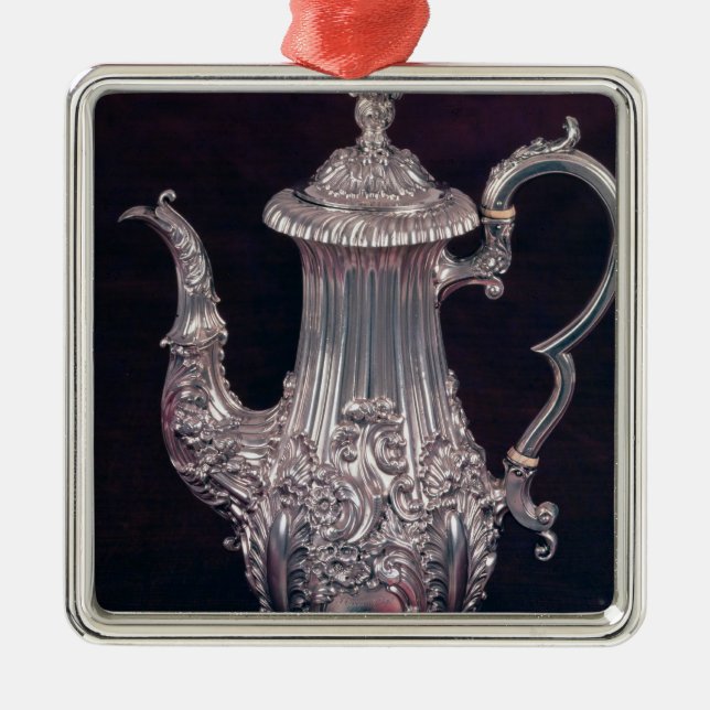 Coffee-pot by John Watson, Sheffield, 1818 Metal Tree Decoration (Front)