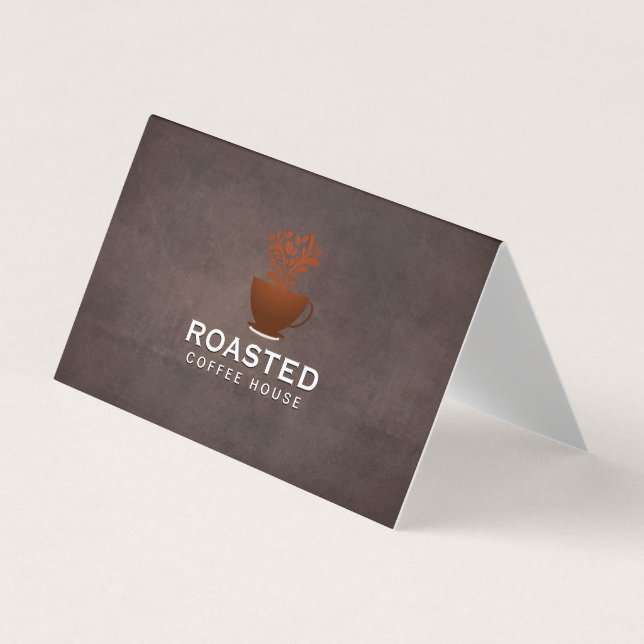 Coffee Pot Coffee Beans | Barista Business Card (Front)
