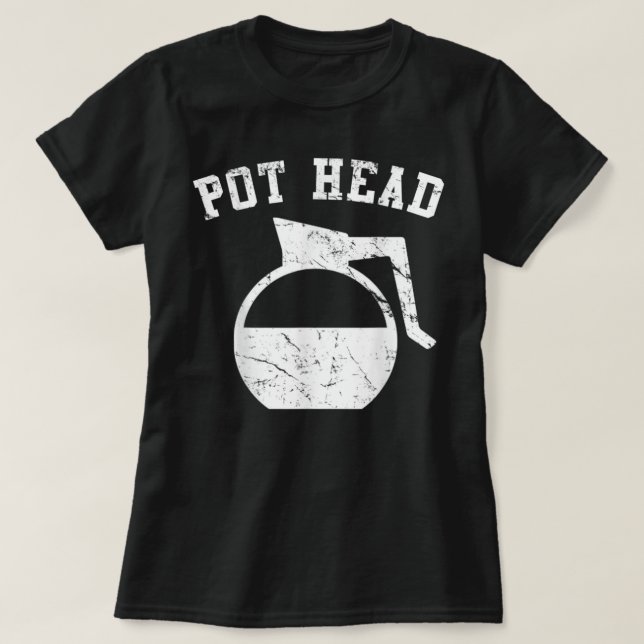 Coffee Pot Head  T-Shirt (Design Front)