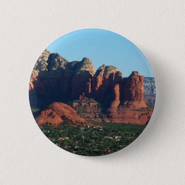 Coffee Pot Rock I in Sedona Arizona 6 Cm Round Badge (Front)