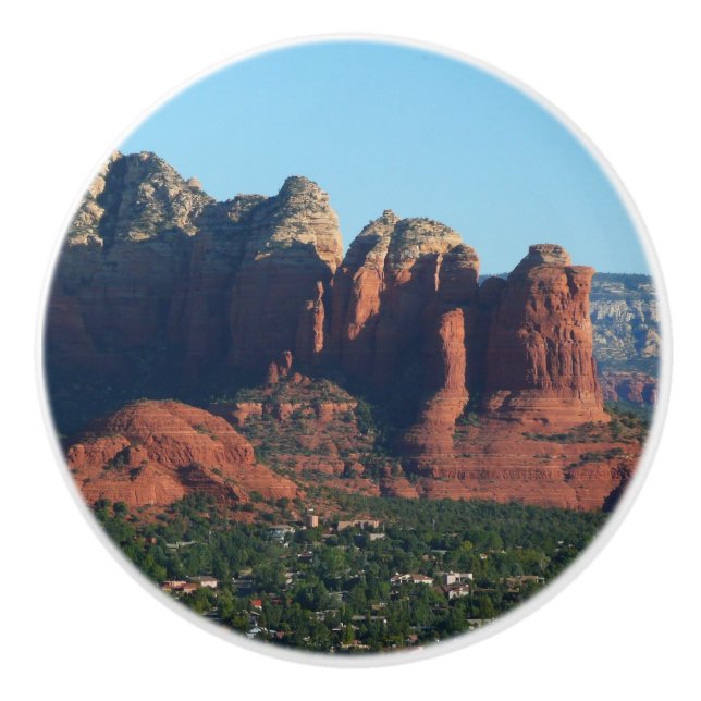 Coffee Pot Rock I in Sedona Arizona Ceramic Knob (Front)