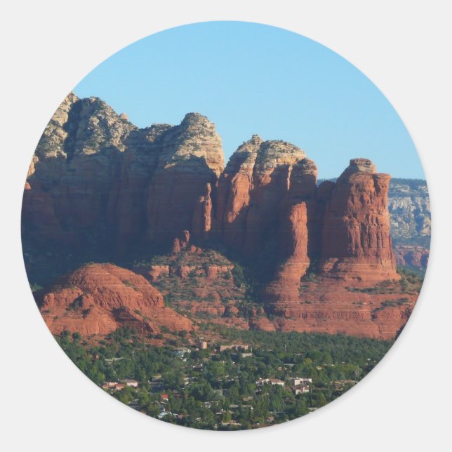 Coffee Pot Rock I in Sedona Arizona Classic Round Sticker (Front)