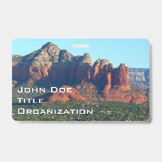 Coffee Pot Rock I in Sedona Arizona ID Badge